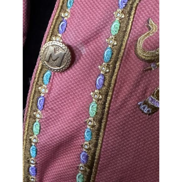 Bob Mackie 3X FLAW Wearable Art Kimono Jacket Woman Embroidery Elephant READ - Picture 13 of 14